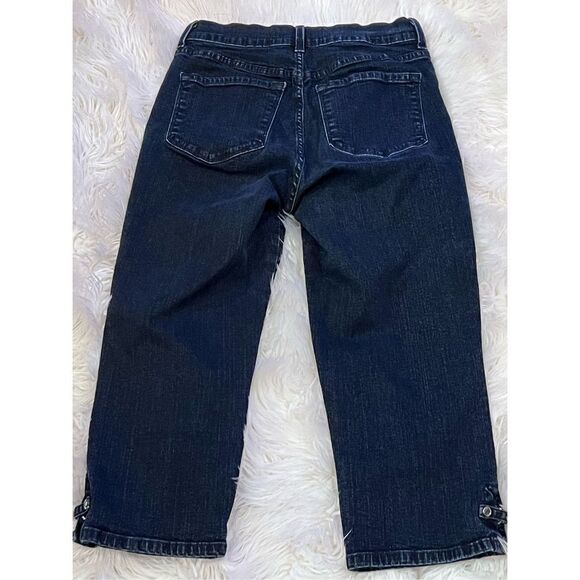 NYDJ Not Your Daughter's Jeans Cropped Denim Capris Size 2 - Picture 3 of 4